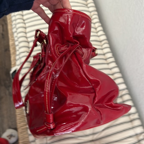 Dooney and Bourke Red Patent Leather Purse - Picture 6 of 16